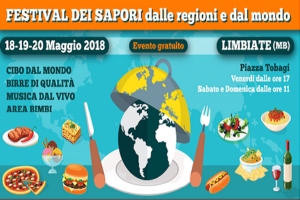 Festival dei Sapori –<br>Dal 18 al 20 maggio in Piazza Tobagi