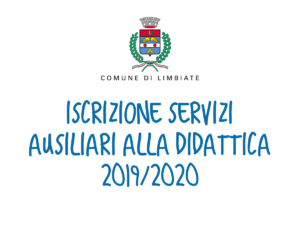 Iscrizione servizi ausiliari alla didattica 2019/2020