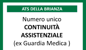 Continuità Assistenziale: nuovo numero verde