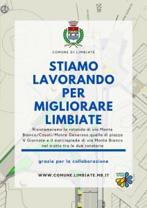 Riduzione incidentalità: al via i lavori alla rotonda di via Monte Bianco – f.lli Casati