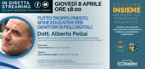 “Educare Insieme” con Alberto Pellai – VIDEO dell’incontro