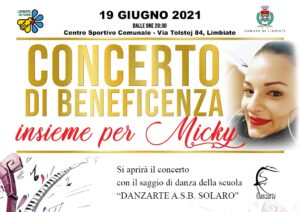 Concerto di beneficenza per Michaela – 19 giugno, ore 20.30