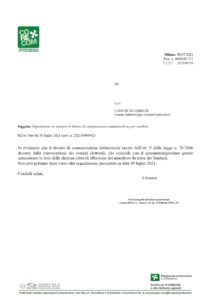 Nota dell’Amministrazione comunale: <br>CORECOM