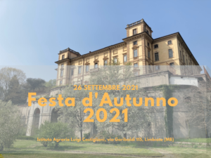 Festa d’Autunno 2021 – domenica 26 settembre all’Istituto Castiglioni