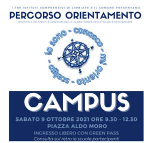 Campus Orientamento – sabato 9 ottobre, dalle 9.30