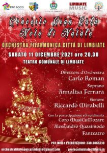 Concerto Gran Galà “Note di Natale” – 11 dicembre, ore 20.30