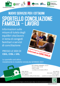Sportelli di Conciliazione Vita Lavoro