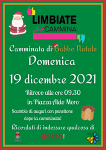 Camminata di Babbo Natale – 19 dicembre, ore 9.30