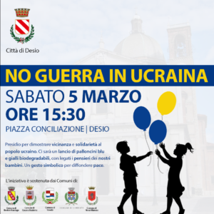 Presidio di solidarietà per l’Ucraina – 5 marzo, ore 15.30 a Desio