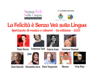 “La felicità è senza veli sulla lingua” a Teatro – 28 maggio, ore 21.00