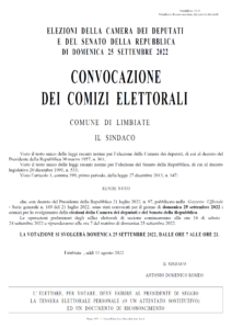 Convocazione dei Comizi Elettorali