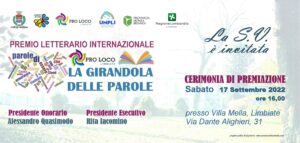 Premio letterario “La girandola delle parole” – 17 settembre, ore 16.00