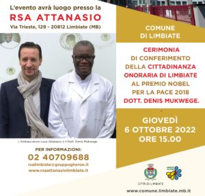 Cittadinanza Onoraria al dott. Denis Mukwege