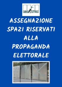 Assegnazione degli spazi riservati alla propaganda elettorale