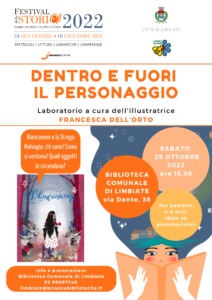 “Dentro e fuori il personaggio” – laboratorio per bambini in Biblioteca, 29 ottobre ore 15.30