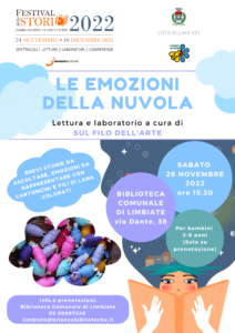 “Le emozioni della nuvola” – laboratorio in Biblioteca, 26 novembre ore 15.30