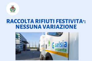 Raccolta rifiuti: nessuna variazione