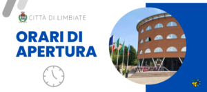 Nuovi orari di apertura al pubblico