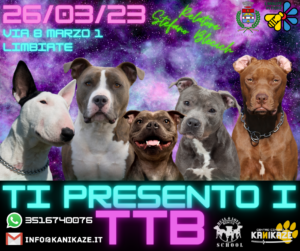 “Ti presento i TTB” al Centro Cinofilo Kanikaze – 26 marzo