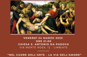 “Trasporto di Cristo al Sepolcro” – 24 marzo 2023, ore 21.00