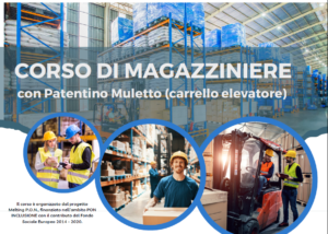 Corso gratuito per magazziniere con patentino muletto – iscrizioni entro il 9 giugno