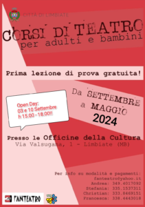 Corsi di teatro per tutti con Fanteatro