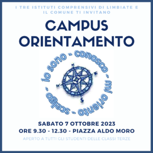 Campus Orientamento 2023 – sabato 7 ottobre, ore 9.30
