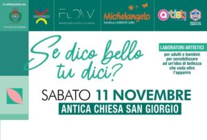 “Se dico bello tu dici?” – 11 novembre, dalle ore 14.00