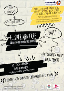 “E… Sperimentare” – Spettacolo teatrale, 2 dicembre, ore 20.30