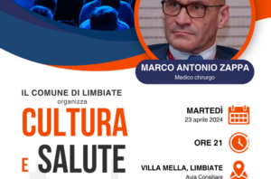 “Cultura e Salute”: incontro con il dott. Zappa – 23 aprile, ore 21.00