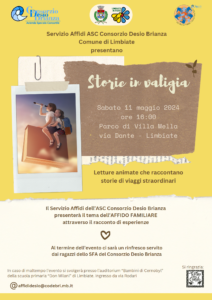 “Storie in Valigia” – 11 maggio, ore 16.00