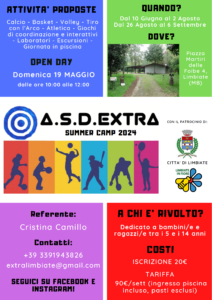 A.S.D. Extra Limbiate Summer Camp 2024
