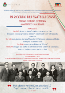 “In ricordo dei F.lli Cervi” – viaggio di studio e memoria – 26 maggio 2024