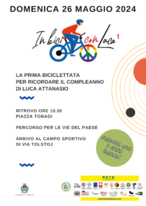 “In bici con Luca” – 26 maggio 2024, ore 10.30