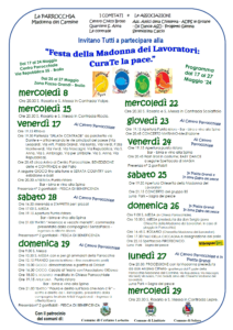 Festa della Madonna dei Lavoratori – dal 17 al 27 maggio 2024